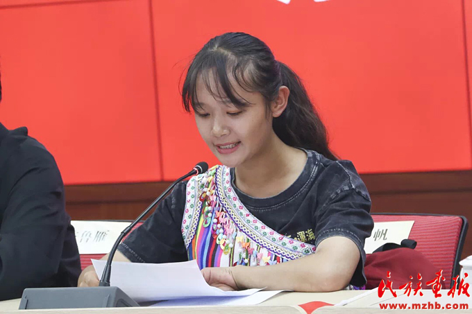马克思主义学院思想政治教育专业学生江帆 云南民族大学师生热议习近平总书记在全国民族团结进步表彰大会上的重要讲话精神 同心筑梦 第2张