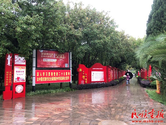 牟定南山公园:打造铸牢中华民族共同体意识宣传主题大道 图片报道 第2张-民族画报