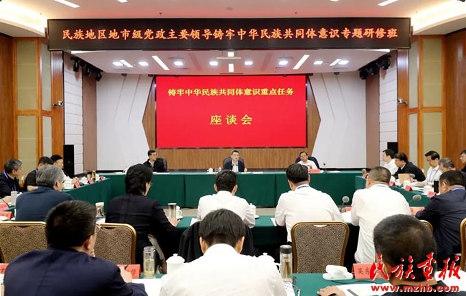 潘岳主持召开铸牢中华民族共同体意识重点任务座谈会 时政要闻 第1张